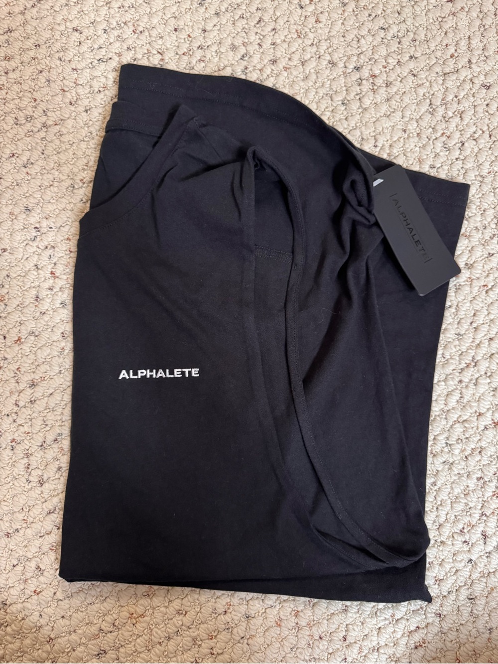 Alphalete Men’s Black Logo Tank NWT